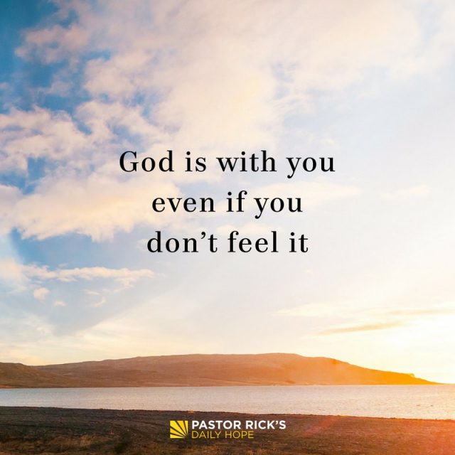 When You’re Lonely, God Is with You - Pastor Rick's Daily Hope