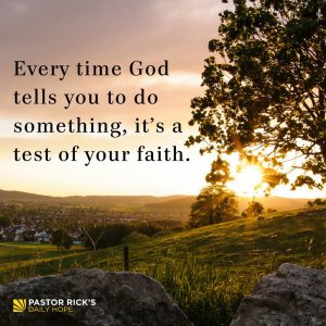 Choose to Trust God in 2018 - Pastor Rick's Daily Hope