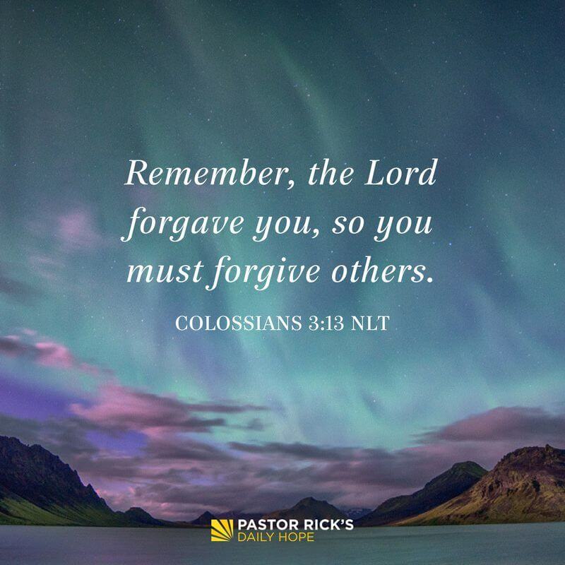 forgive-because-you-re-forgiven-pastor-rick-s-daily-hope