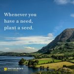 God Is Waiting for You to Plant a Seed
