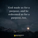 You Are Saved for a Purpose