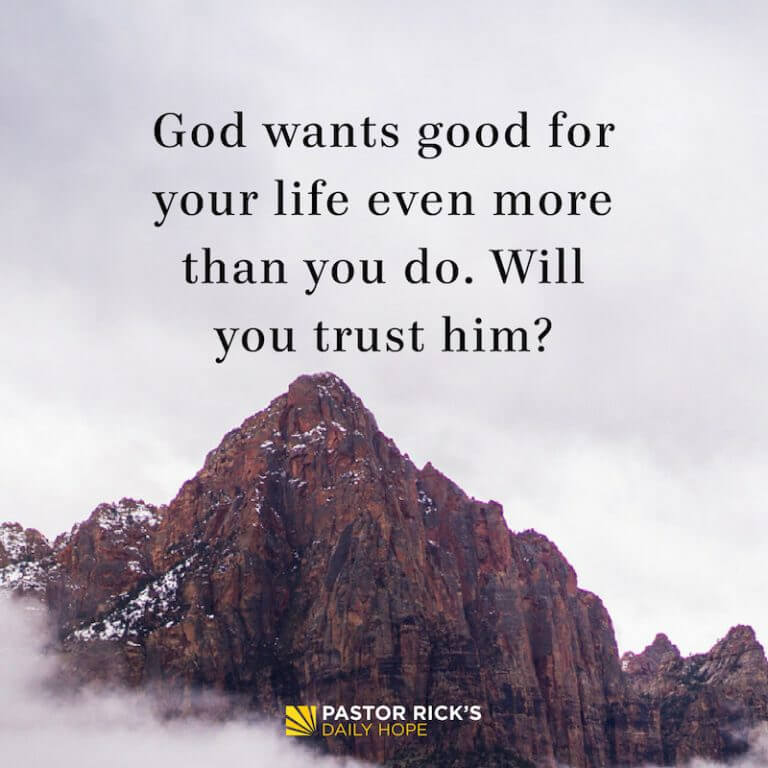 How to Trust God’s Timing in Your Pain - Pastor Rick's Daily Hope