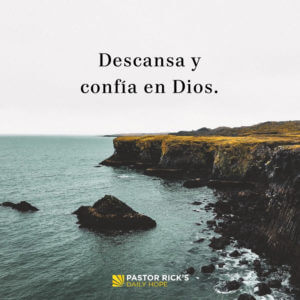 Confía Tu Defensa A Dios Pastor Ricks Daily Hope - 