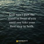 Take a Step of Faith in Spite of Your Fear