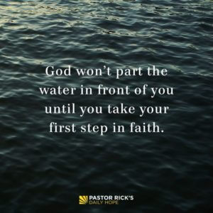 Take A Step Of Faith In Spite Of Your Fear Pastor Ricks