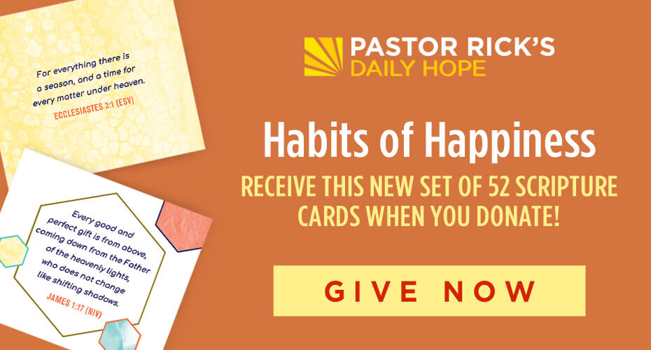 Daily Hope With Rick Warren Devotional Pastor Ricks - 