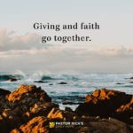 Giving and Faith Go Together