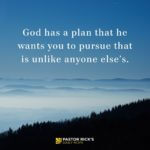 Focusing on God’s Purpose Leaves Little Time for Envy