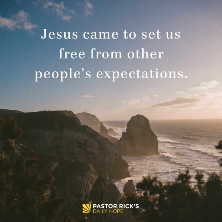 You’re Free to Be Yourself - Pastor Rick's Daily Hope