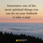 What Should You Do on the Sabbath?