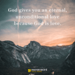 Can You Make God Stop Loving You?