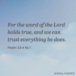 You Can Trust God in Everything