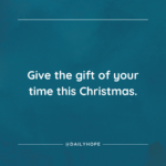 Give the Gift of Your Time This Christmas