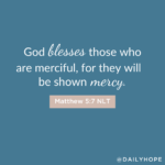 Be Merciful, as One Who Has Been Shown Mercy