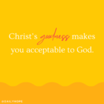 Because of Jesus, God Accepts You