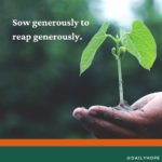 Sow Generously to Reap Generously