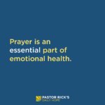 Prayer Recovers Emotional Health