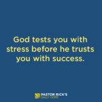 Testing Comes Before Blessing
