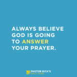 Four Ways God Answers Persistent Prayer