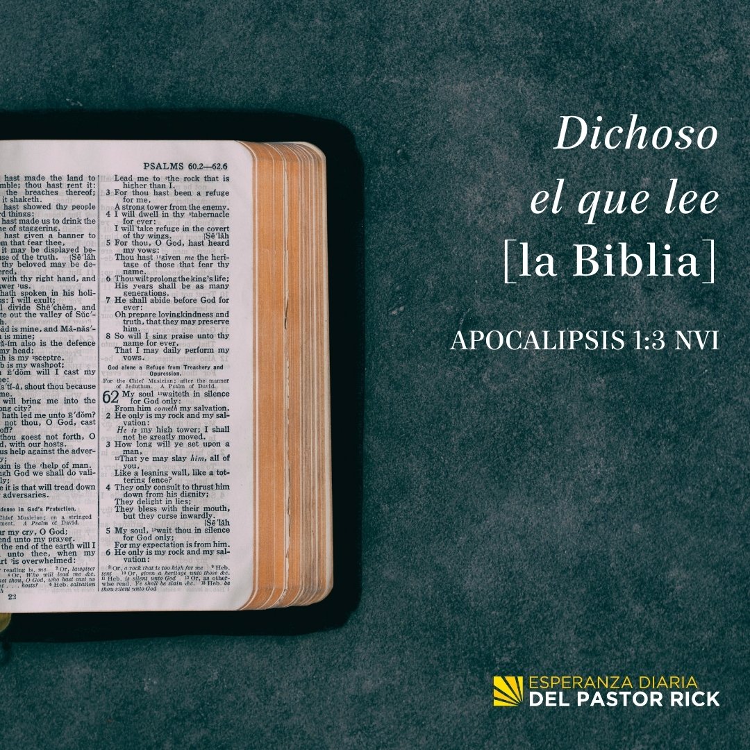 La Biblia: El Manual del Usuario de Dios para la Vida - Pastor Rick's Daily  Hope