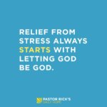 Let Go, and Know God Is in Control
