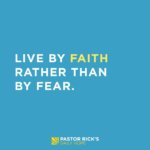 Choose Faith over Fear