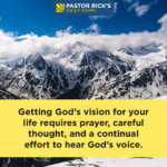 Why You Need God’s Vision