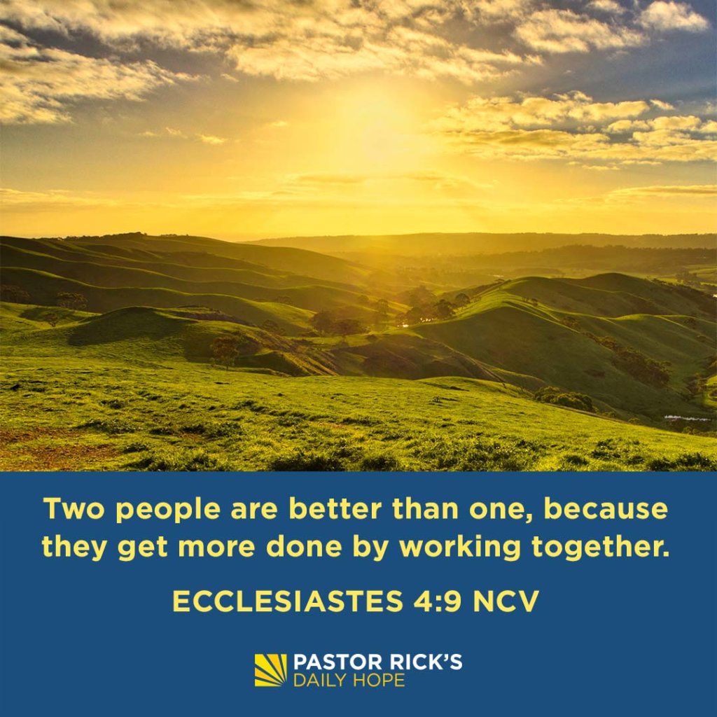 god-made-us-to-work-together-pastor-rick-s-daily-hope