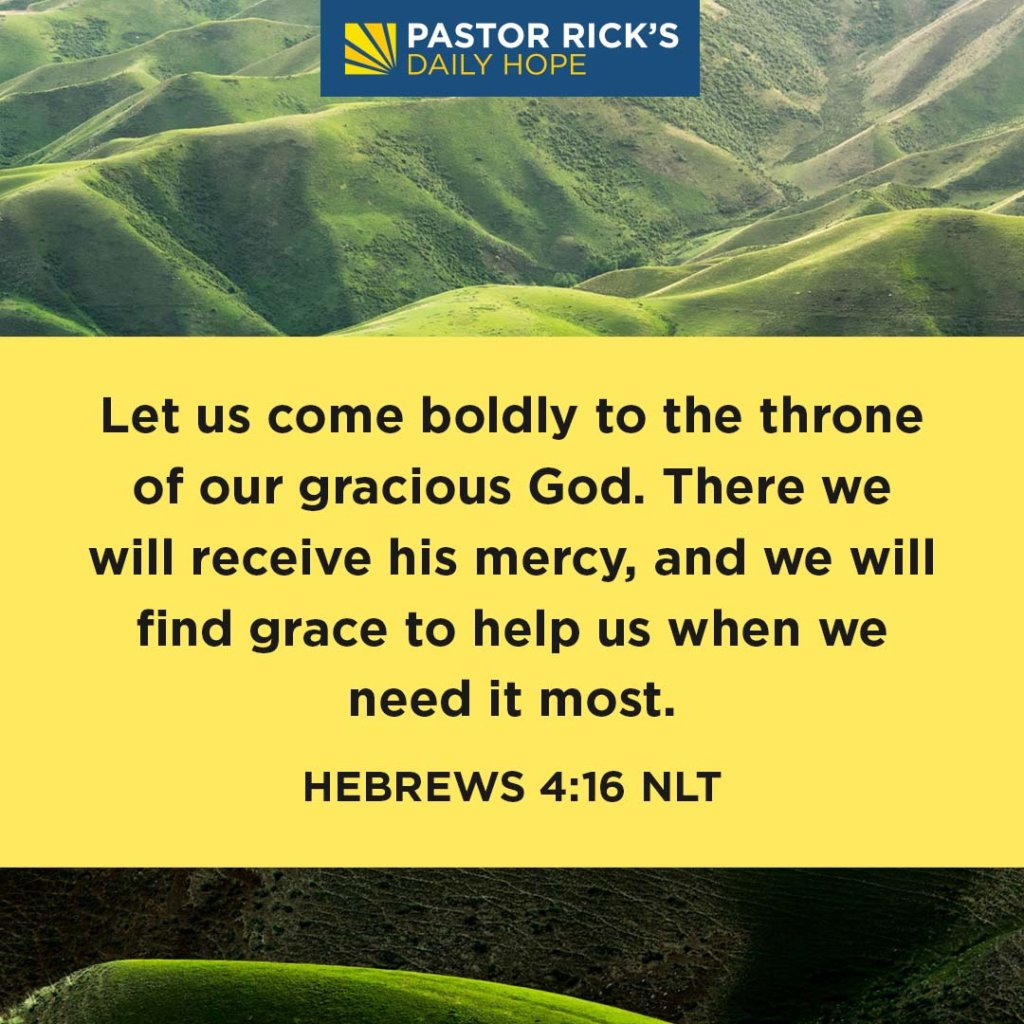 When You Mess Up, God Gives Mercy - Pastor Rick's Daily Hope