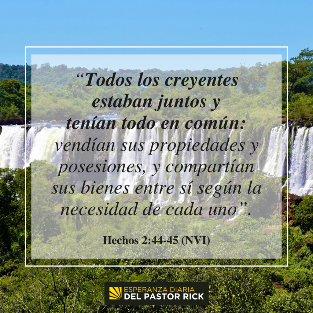 Dios Nos Bendice Para Que Podamos Bendecir A Otros Pastor Ricks Daily Hope