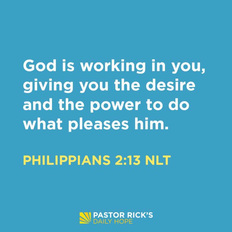 God Is in You, with You, and for You - Pastor Rick's Daily Hope