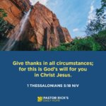 Instead of Grumbling, Give Thanks