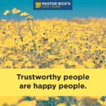 Trustworthy People Are Happy People