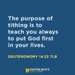 Trust God with Your Tithe