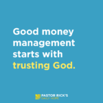 Good Money Management Starts with Trusting God