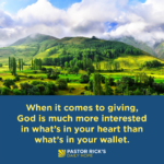 Four Heart Attitudes for Giving