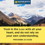 Trusting God When You Don’t Understand