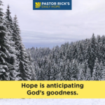 Hope Is Believing in God’s Goodness