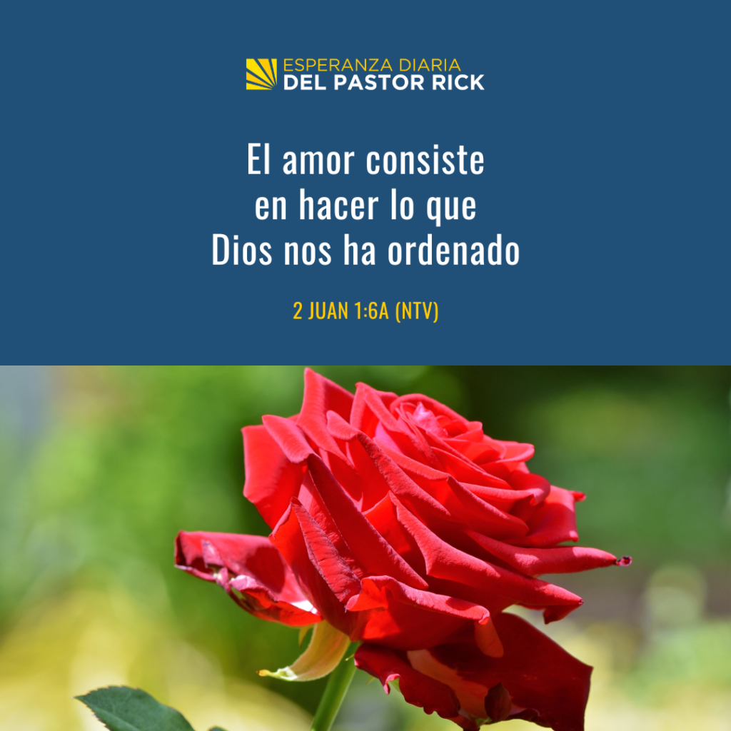 Entiende La Definición De Amor De Dios Pastor Ricks Daily Hope