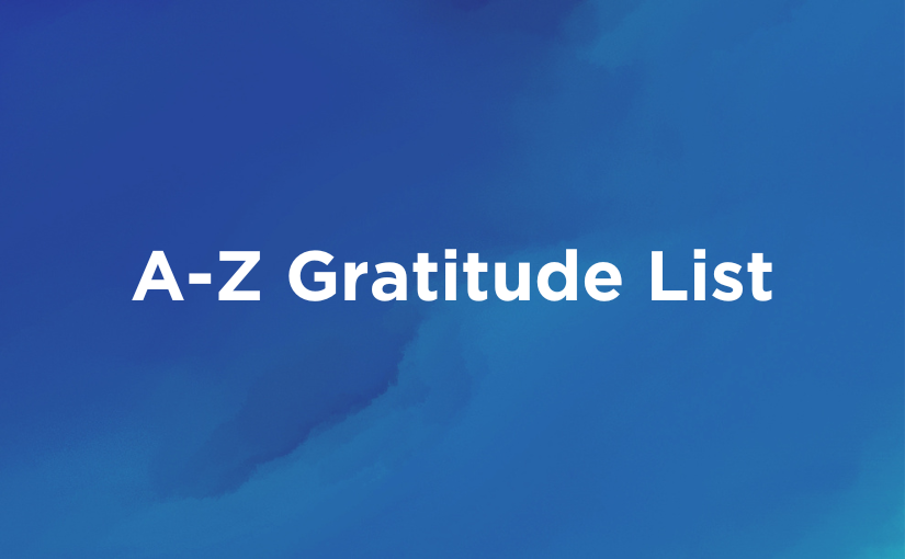 Download: A-Z Gratitude List