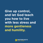 How Do Gentleness and Humility Reduce Stress?