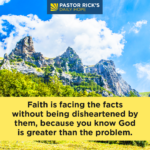 Face the Facts With Faith