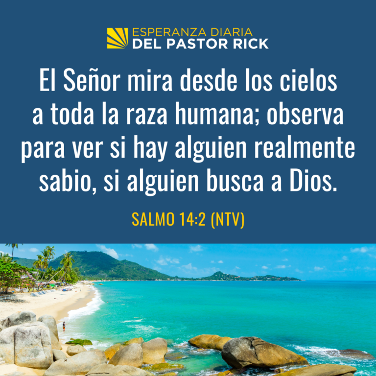 Busca A Dios No Sus Dones Pastor Ricks Daily Hope