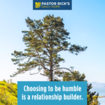 Humility Builds Relationships