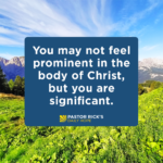You’re Significant in the Body of Christ