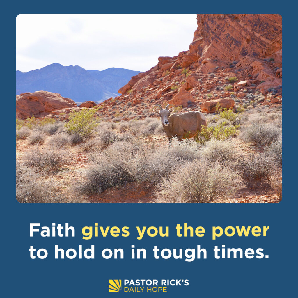 Faith Produces Persistence - Pastor Rick's Daily Hope