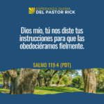 Confiar en Dios Significa Obedecerlo Completamente