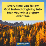 Overcome Fear by Standing Up for God