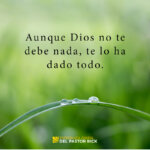 Obedeces a Dios Confiando en Dios