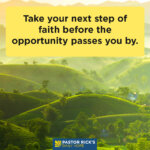 Take the Next Step of Faith